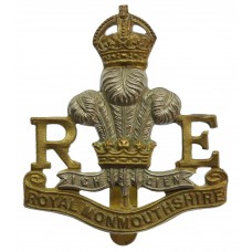 Royal Monmouthshire Royal Engineers (Militia) Cap Badge - King's 