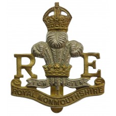 Royal Monmouthshire Royal Engineers (Militia) Cap Badge - King's Crown