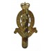 Royal Horse Artillery (R.H.A.) Brass Cap Badge - Queen's Crown