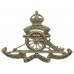 Edwardian Royal Artillery Volunteers/Territorials White Metal Cap Badge (c.1902-1908)