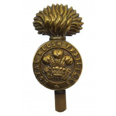 Royal Welsh Fusiliers WW1 All Brass Economy Cap Badge