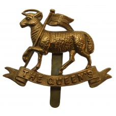 The Queen's (Royal West Surrey) Regiment WW1 All Brass Cap Badge