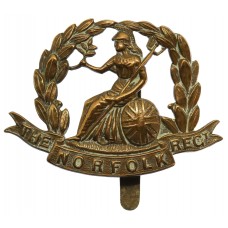 Norfolk Regiment WW1 All Brass Economy Cap Badge