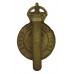 Army Catering Corps Brass Cap Badge - King's Crown