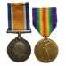 WW1 British War & Victory Medal Pair - Pte. W. Anderson, Manchester Regiment