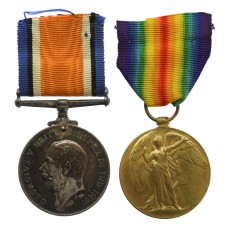WW1 British War & Victory Medal Pair - Pte. H.G. Richardson, 
