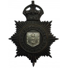 Herefordshire Constabulary Night Helmet Plate - King's Crown