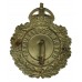George V Devon Constabulary White Metal Wreath Helmet Plate