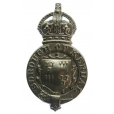 Kendal Borough Police Helmet Plate - King's Crown