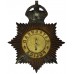Gateshead Borough Police Night Helmet Plate - King's Crown