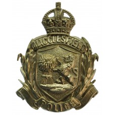 Macclesfield Borough Police Helmet Plate - King's Crown