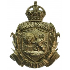 Macclesfield Borough Police Helmet Plate - King's Crown