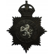 Macclesfield Borough Police Night Helmet Plate - King's Crown