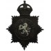 Macclesfield Borough Police Night Helmet Plate - King's Crown