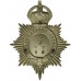 Bristol Constabulary White Metal Helmet Plate - King's Crown (E 50)