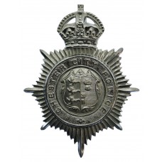 Chester City Police Helmet Plate - King's Crown