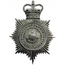 County Borough of Barrow-in-Furness Police Helmet Plate - Queen's