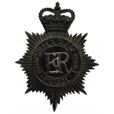 Hampshire & Isle of Wight Police Night Helmet Plate - Queen's Crown