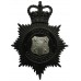 Durham Constabulary Black Helmet Plate - Queen's Crown