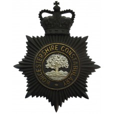 Worcestershire Constabulary Night Helmet Plate - Queen's Crown