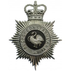 Buckinghamshire Constabulary Helmet Plate - Queen's Crown