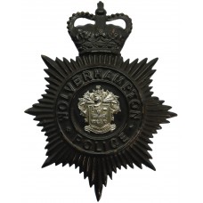 Wolverhampton Police Night Helmet Plate - Queen's Crown