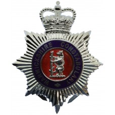 Warwickshire Constabulary Enamelled Helmet Plate - Queen's Crown