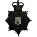 Merthyr Tydfil Borough Police Night Helmet Plate - Queen's Crown