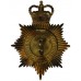 Merthyr Tydfil Borough Police Night Helmet Plate - Queen's Crown