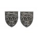 Pair of West Mercia Constabulary Collar Badges