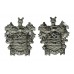Pair of Blackpool Police Chrome Coat of  Arms Collar Badges