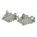 Pair of Blackpool Police Chrome Coat of  Arms Collar Badges