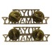 Pair of Royal Yeomanry (ROYAL/YEOMANRY) Anodised (Staybrite) Shoulder Titles