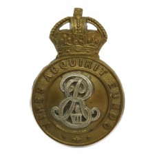 Edward VII Royal Military College Sandhurst Bi-Metal Officer Cadet Cap Badge