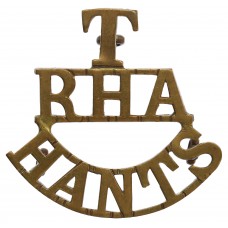 Hampshire Territorials Royal Horse Artillery (T/RHA/HANTS) Shoulder Title