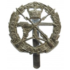 Small Arms School Corps Anodised (Staybrite) Cap Badge