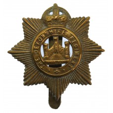 Devonshire Regiment WW1 All Brass Economy Cap Badge 