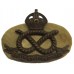 South Staffordshire Regiment Officer's Service Dress Cap Badge - King's Crown