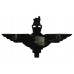 Parachute Regiment Black Anodised Cap Badge - Queen's Crown