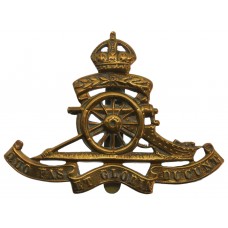 Royal Artillery Territorial Cap Badge - King's Crown