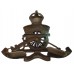 Royal Artillery Officer's Service Dress Cap Badge - King's Crown