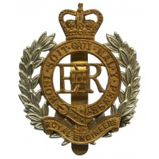 EIIR Royal Engineers Bi-Metal Cap Badge 