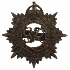 George VI Royal Army Service Corps (R.A.S.C.) Officer's Service Dress Cap Badge 