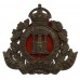 Suffolk Regiment Officer's Service Dress Cap Badge - King's Crown