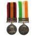 Queen's South Africa (Clasps - Tugela Heights, Relief of Ladysmith) and King's South Africa (Clasps - South Africa 1901, South Africa 1902) Medal Pair - Pte. H.J. Bough, Royal Lancaster Regiment