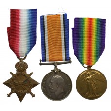 WW1 1914-15 Star Medal Trio - Dvr. W.E. Lane, Royal Artillery