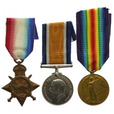 WW1 1914-15 Star Medal Trio - Pte. S. Wigglesworth, 1st/4th (Hallamshire) Bn. York & Lancaster Regiment