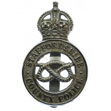 Staffordshire County Police Cap Badge - King's Crown