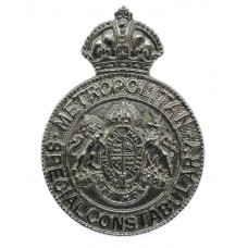 Metropolitan Special Constabulary Chrome Cap Badge - King's Crown