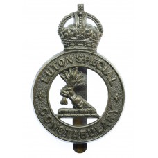 Luton Special Constabulary Cap Badge - King's Crown
